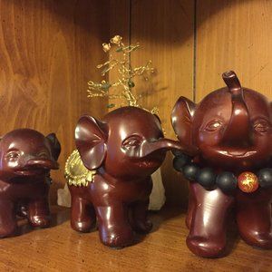 Lucky elephant set! wood